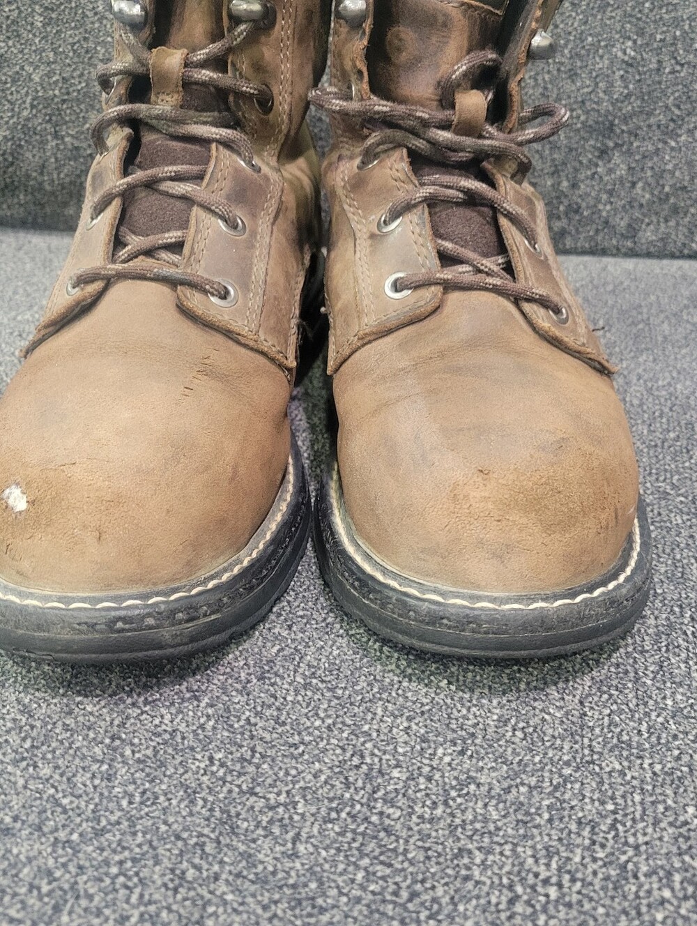 Ariat Casey 6" MetGuard Work Boots Women's Brown Leather Composite Toe - Size 8B - Picture 2 of 9